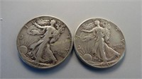 1940 & 1941 Liberty Walking Half Dollars