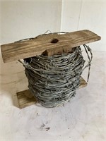 Barbed wire. 2 strand. About  1/3 of a roll