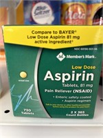 MM aspirin 2-365 bottles