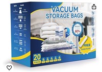 20 Pack Vacuum Storage Bags Multiple sizes