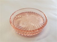 1pc Pink Depression Glass Coaster