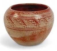 Sioux Pine Ridge Pottery N. Fire Thunder Vase