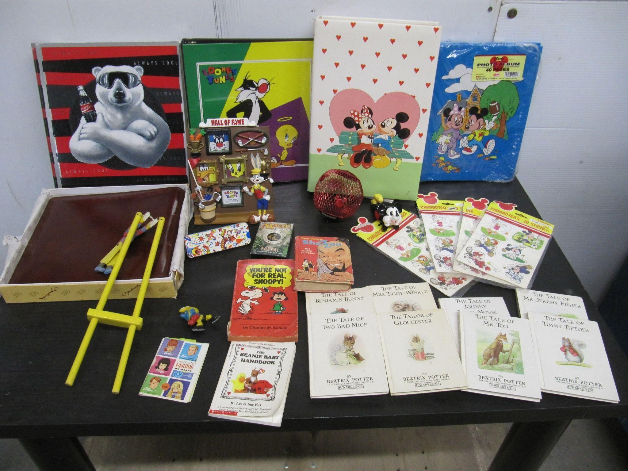 MICKEY, BOOKS & RETRO TOYS