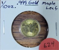 1/10TH OZ MAPLE LEAF GOLD COIN