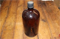 Vintage amber glass jug