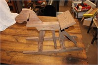 Vintage wooden child’s rocking horse