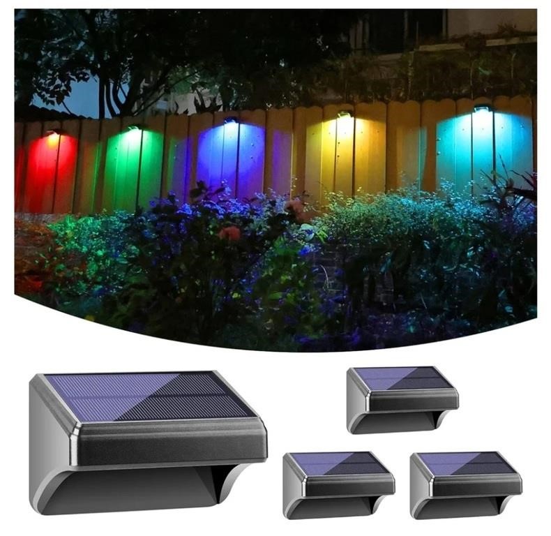 8 pcs Bridika Fence Solar Lights Outdoor