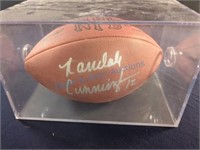 Randall Cunningham number 12 signed football