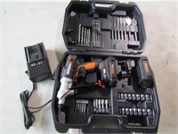 worx cordless drill w/charger & 2 batteries