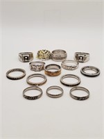 (LB) Silvertone Rings (sizes 6-10.5)