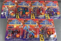 7pc NIP 1994 Toybiz The Bots Master Action Figures