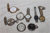 Pocket Watches & Wrist Watches, untested(See Desc)