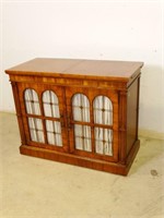 Rolling Wooden Storage Cabinet