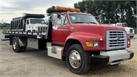 (AM) 1999 Ford F-800 Roll Back Truck