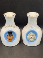 Vintage Jim Beam Poodle and Fox Oil & Vinegar