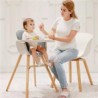 Funny Supply Convertible Wooden High Chair- Dirty