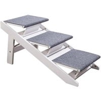 Pawland 2-in-1 Portable Folding Pet Stairs for Dog
