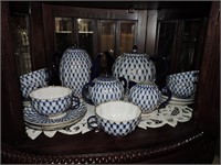 Vintage Russian Lomonosov Porcelain Tea Set