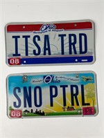 ITS A TRD and SNO PATROL vanity plates Toyota