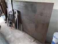 LARGE PIECE OF STEEL SHEET METAL (88" X 49") &