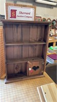Wooden shelf unit
