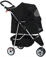 E8528  Bestpet Pet Stroller, 3 Wheels, Travel Carr