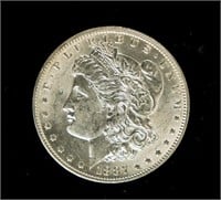 Coin 1887-O Morgan Silver Dollar-AU-BU