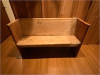 Antique Wooden Bench 50" x 15" Seat 16.5"H