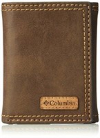 Open Box Columbia Men's RFID Trifold Wallet, Brown