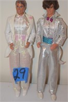 TWO KEN DOLLS ALL DRESSED UP & NO WHERE TO GO
