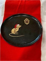 Couroc Vintage Mouse Tray