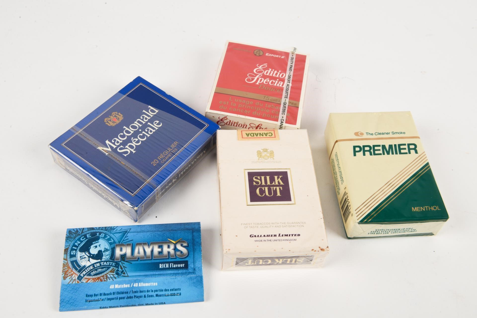 LOT OF 5 CIGARETTE COLLECTOR PACKAGES +