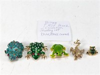 Blingy Frog Brooch Collection