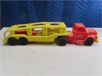 ELDON vintage Plastic 18" BigRIg Toy w/ Cars