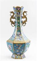 Chinese Cloisonne Bronze Vase Kangxi Mark