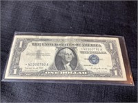 1957A US $1 Star Note Silver Certificate Blue Seal