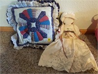 Quilted Pillow & Doll (House)