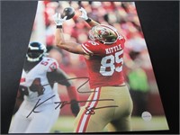 GEORGE KITTLE SIGNED 8X10 PHOTO WITH COA