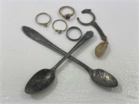 Spoons & Rings, no marks