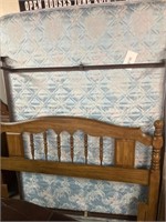 Full sized bed with frame