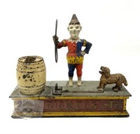 Old Trick Dog Mechanical Bank - As Is.