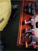 LOT OF CORDLESS DRILLS WITH  BATTERIES