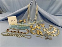 "Coro" Earrings, Necklace and Bracelet