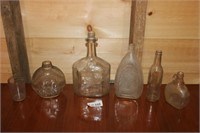 (6) Assorted Vintage Glass Bottles