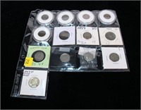 Lot, 19th and 20th century type coins 1857-1943,