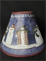 Vintage Deb Strain Christmas Themed Lamp Shade