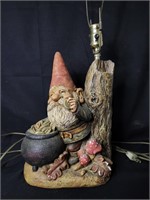 Vintage 1978 Georgies Garden Gnome Table Lamp