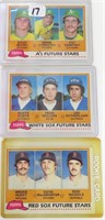 Three (3) 1981 Topps Future Stars (RC's)