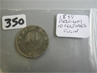 1898  Belgium 10 Centimes Coin