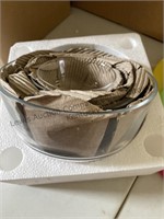 Avon five glass nesting bowls with lids